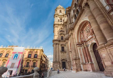 Malaga, Costa del Sol, Spanje. Kathedraal.